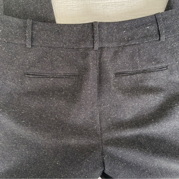 ANN TAYLOR CLASSIC GRAY COTTON BLEND STRAIGHT LEG PANT TROUSER / LINED / 8 - Picture 10 of 13